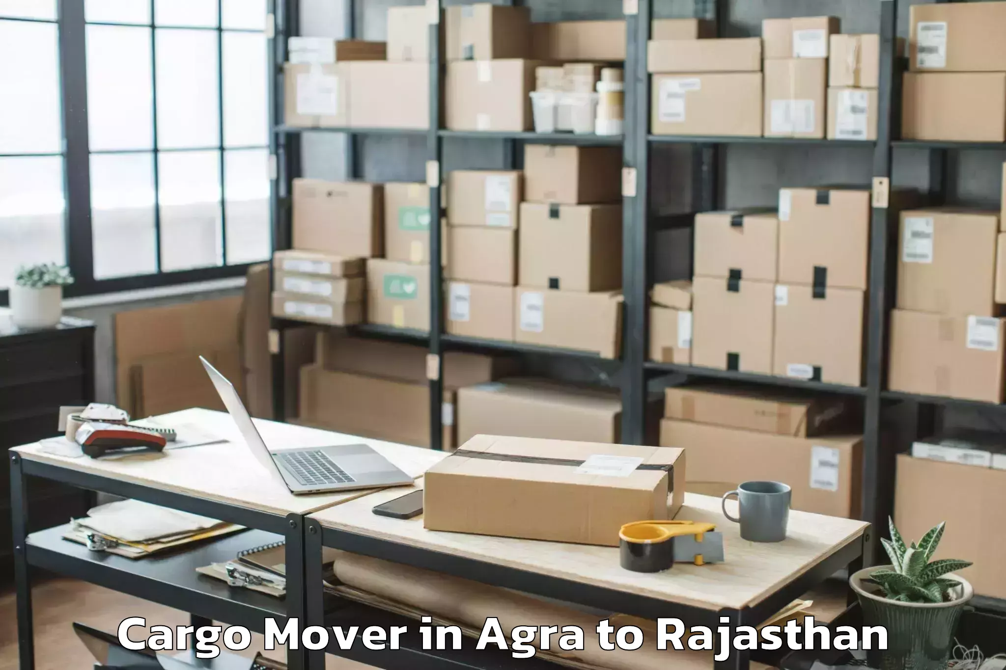 Quality Agra to Jecrc University Jaipur Cargo Mover